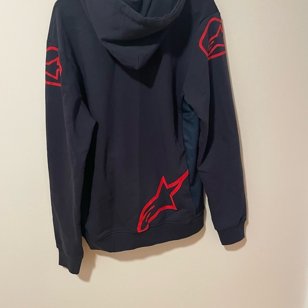 NWT Jorge Martin Moto GP Zip Up Hoodie Navy and Red Men’s XL - Picture 7 of 11